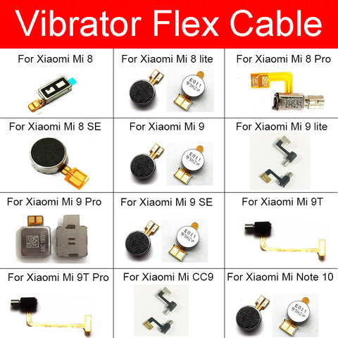 Vibrador Cable Flex para Xaiomi Mi 8 9 9T CC9 Nota 10 lite pro se vibración de cinta de la flexión del Motor del módulo de reemplazo reparar partes ► Foto 1/6