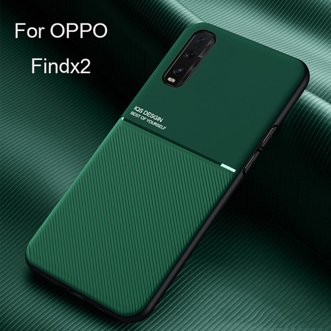 Funda para OPPO Find X2 Pro, Coche magnético de lujo, soporte suave, para OPPO Realme 6 X X2 XT X50 Pro K5 Reno 2 2Z ACE2 ► Foto 1/6