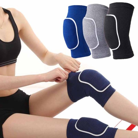 Rodillera antideslizante para hombre y mujer, rodilleras suaves transpirables para baile, Lucha, baloncesto, correr, ciclismo, alivio de la artritis ► Foto 1/6