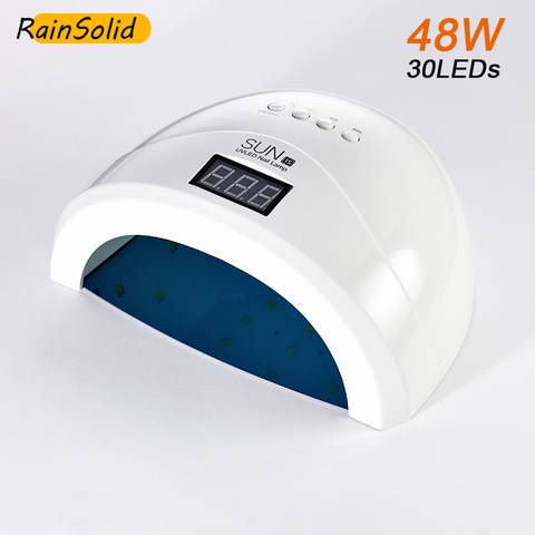 Nueva 54W SUN1s UV lámpara LED para secado de uñas para todos los geles 30 LEDs polaco luz de sol temporizador 10/30/60s Automático inductio manicura herramientas ► Foto 1/6