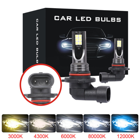 Bombillas LED antiniebla para coche, luz de giro, luz blanca, azul hielo, 9005, HB3, Super brillante, H7, H1, H11, H8, H9, 9006, HB4, 3030 ► Foto 1/6