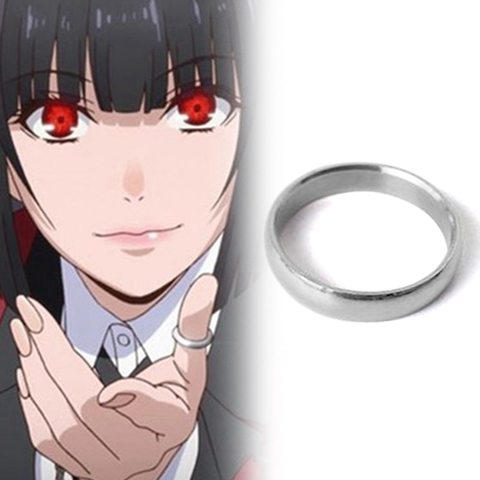 Anillo Para jugador de Anime de dibujos animados, anillo para el dedo de Jabami Yumeko, Unisex, joyería para seguidores del Anime ► Foto 1/6