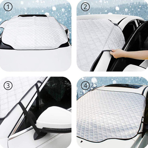 Universal para coche cubierta de nieve para parabrisas sombrilla hielo lluvia polvo protector contra heladas C66 ► Foto 1/6