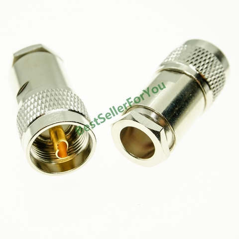 UHF PL-259 hombre PL259 macho pinza para RG8 LMR400 RG165 RG213 Cable RF conector ► Foto 1/6