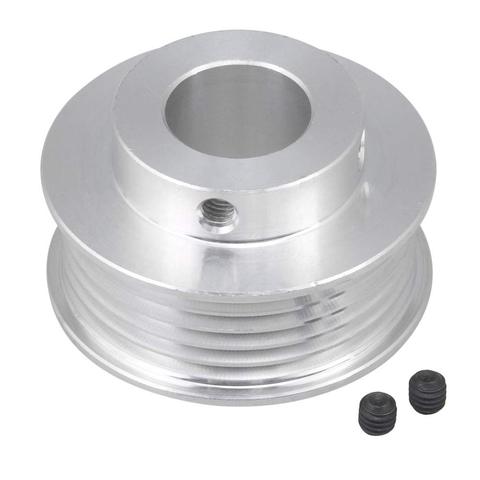 Polea de correa multiranura de aluminio 6061, 58mm de diámetro, 15mm de diámetro, Industrial ► Foto 1/3