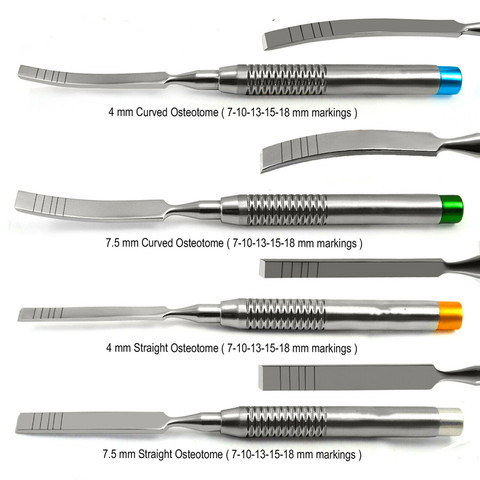 Instrumento de implante Dental, cinceles de hueso de acero inoxidable para odontología e implantología, Ochsenbein ► Foto 1/6