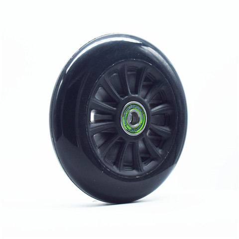 [110mm] Patines de velocidad en línea Patines negro 85A rueda de PU duradera para ruedas de scooter con rodamiento de ILQ-9 2 unids/set ► Foto 1/1