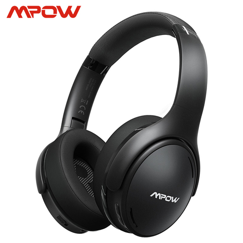 Mpow-auriculares inalámbricos H19 con Bluetooth 5,0, dispositivo ligero con cancelación activa de ruido, CVC 8,0, micrófono, 30 horas de autonomía, carga rápida ► Foto 1/6