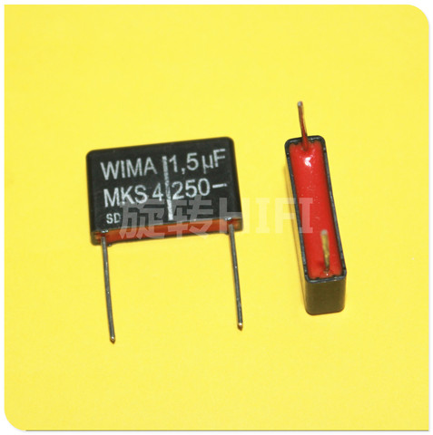 WIMA MKS4 22MM MKP10 MKP4 MKC4 P22.5 película condensador de audio 1UF 1,5 UF 3,3 UF 4,7 UF 5,6 UF 15UF 250V 400V 160V, 63V 100V rojo 105/250v ► Foto 1/3