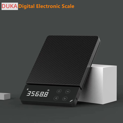 En Stock ATuMan DUKA ES1 0-3KG/8KG hogar LCD balanza electrónica Digital multifunción HD retroiluminado balanza electrónica de alimentos ► Foto 1/5