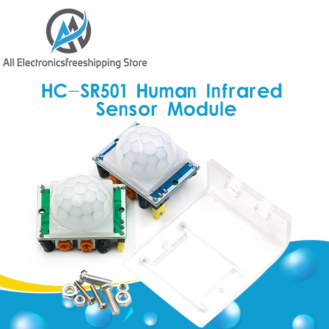 Módulo Detector de Sensor de movimiento PIR infrarrojo IR piroeléctrico con ajuste de HC-SR501, somos el fabricante ► Foto 1/6