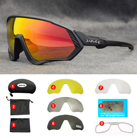 Gafas de ciclismo gafas para motocicletas MTB gafas corriendo deportes de pesca polarizadas Bicicleta Cilismo Lentes ciclismo gafas de sol de las mujeres de los hombres ► Foto 1/6