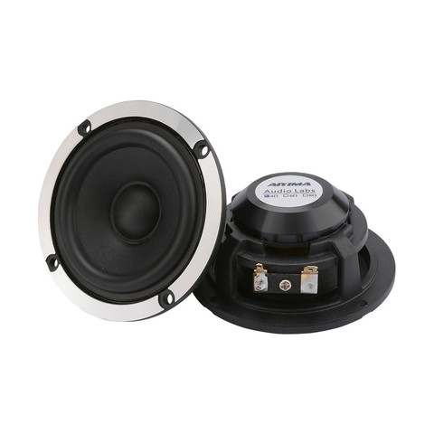 AIYIMA-altavoz de aluminio de rango medio para coche, altavoz de sonido de 4, 8 Ohm, 15W, cono de papel de lana, 2 uds. ► Foto 1/6