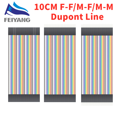 Línea Dupont 10cm macho a macho + macho a hembra + hembra a hembra cable de puente Dupont cable ► Foto 1/6