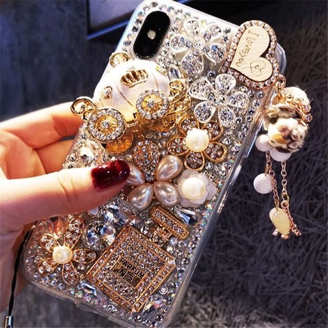 Funda de teléfono con diseño de calabaza y diamante para samsung, carcasa trasera para samsung S7 S10 S9 S8 20 30 edge Ultra Note 10 9 Lite E Pro ► Foto 1/6