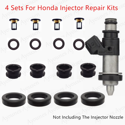 Kit de reparación de inyector de combustible y servicio al por mayor para honda CRV, RD2, B20b, 06164-PCA-000, piezas de repuesto, 4 juegos, Envío Gratis ► Foto 1/1