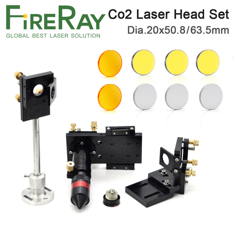 Fireray-lente de enfoque de cabeza láser CO2, espejo reflectante de 20mm, montaje integrador de 25mm, máquina de grabado y corte láser ► Foto 1/6