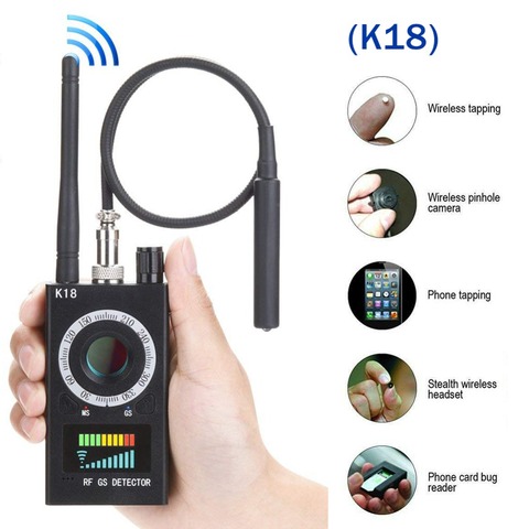 K18-cámara multifunción antidetector GSM, 1MHz-6,5 GHz, Detector de errores de Audio, lente de señal GPS, buscador de detección RF, escáner de Radio ► Foto 1/6