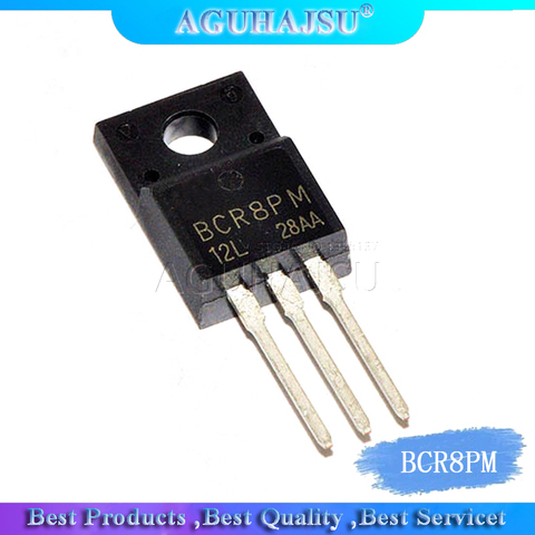 10 Uds BCR8PM-14L BCR8PM TO-220F 600V/8A Triac del tubo de alimentación ► Foto 1/1