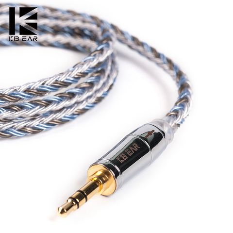 KBEAR-Cable plateado de 16 núcleos, 2,5/3,5/4,4mm, actualizado con conector MMCX/2pin/QDC/TFZ con KB06 HI7 ZSX BL03 ► Foto 1/6