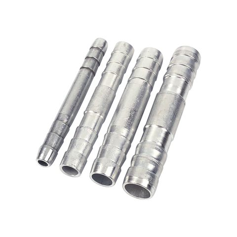 #6 #8 #10 #12 empalme recto Push in Fitting aluminio Mender A/C manguera refrigerante barb, de 3/8, 1/2, 5/8, 3/4 ► Foto 1/2