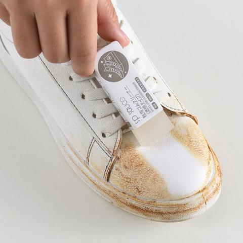 Goma de borrar de ante y piel de oveja para el cuidado de la limpieza de PC, limpiador de cuero blanco para zapatillas, 1 Tela de cuero ► Foto 1/6