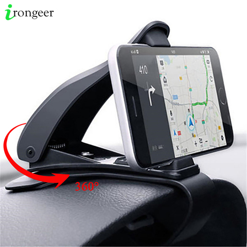 Soporte de teléfono para teléfono móvil de coche, soporte GPS para tablero de automóvil para iPhone 11 XR 7 Samsung Xiaomi Universal 360, soporte de montaje ► Foto 1/6