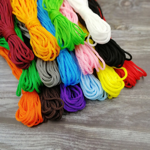 10 metros de algodón de 6mm artesanía de cuerda trenzado decorativo cuerda para decoración hecha a mano cordón DIY cuerdas Couleurs hilo cable ► Foto 1/6