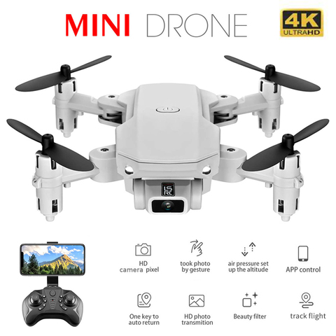 Mini Drone con cámara HD ancho ángulo 0 3MP/5 0MP/4K LS-MIN 4K RC Drone sin cabeza modo RC Quadcopter altura mantener Drone con cámara para chico ► Foto 1/6