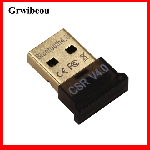 GRWIBEOU-adaptadores USB Bluetooth, Mini adaptador inalámbrico, CSR4.0, para Windows 7, PC, portátil, receptor, transmisor ► Foto 1/6