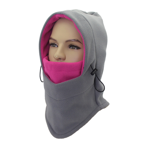 Pasamontañas con mascarilla para mujer, gorro protector para el cuello, gorro de esquí Unisex, tocado para motocicleta ► Foto 1/6