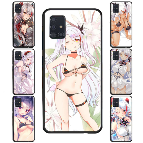 Azul Lane Prinz Eugen Anime caso para Samsung Galaxy S10 S8 S9 más S20 Ultra S10e Nota 20 Ultra Nota 9 10 Plus Lite ► Foto 1/6