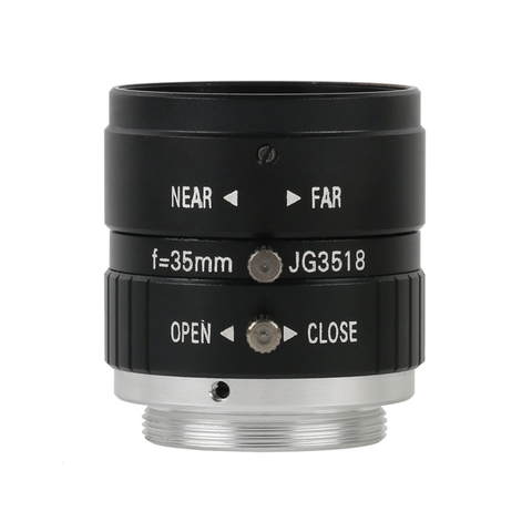GRAN ALTA distancia de trabajo 35mm lente de enfoque fijo CCTV CS C montaje de lente de enfoque de Zoom Manual para Industrial cámara de Video de microscopio ► Foto 1/5