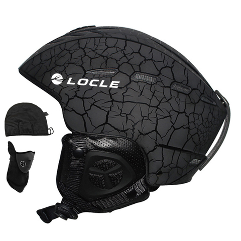 LOCLE-casco de esquí con certificación CE para hombre y mujer, casco de esquí profesional, patinaje, esquí, monopatín, deportes de nieve ► Foto 1/6