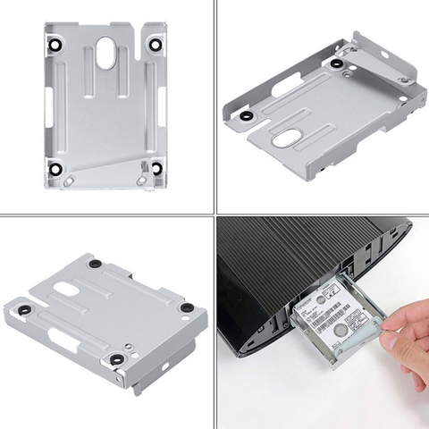 Bandeja de Base de disco duro para Sony Playstation 3, PS3, PS 3, superfino, con tornillos, Soporte de montaje de disco duro, nuevo, 4000 ► Foto 1/6