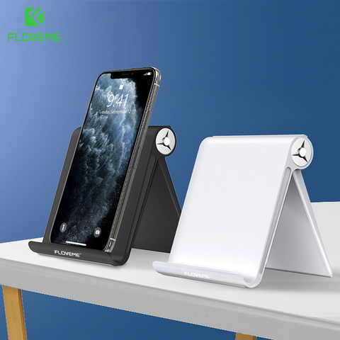 FLOVEME soporte de teléfono para el iPhone X 8 7 6 s Samsung S9 aluminio ajustable escritorio tableta del teléfono móvil soporte soporte movil para el iPhone xs max xr soporte movil soporte celular soporte movil mesa ► Foto 1/6