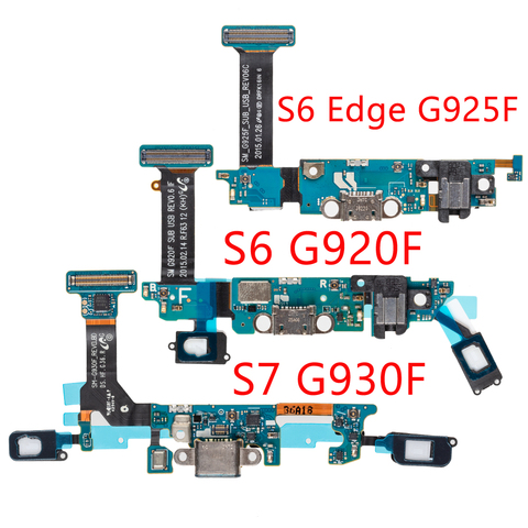 Conector Micro USB para Samsung Galaxy S6 Edge G925F G920F G928F, puerto de carga, Cable flexible ► Foto 1/5