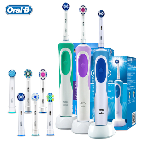 Cepillo de dientes eléctrico inteligente Oral serie B D12 Vitality giratorio para adultos cepillo de dientes Recharageable inductivo cabezales de cepillo de repuesto ► Foto 1/6