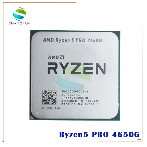 AMD-procesador de CPU AMD Ryzen 5 PRO, 4650G, 4650G, 3,7 GHz, seis núcleos, 12 hilos, 65W, L3 = 8M, 100-000000143 Socket AM4 ► Foto 1/1