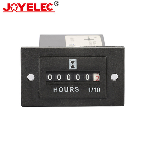 SYS-2 DC 10V-80V AC 100-250V Industrial negro acumular acumulativo temporizador (contador de horas) ► Foto 1/5