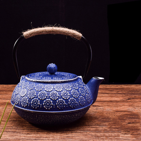 Alta calidad Pava de hierro fundido de la cocina de inducción tetera con filtro de té Oolong té y café de conveniente maceta para oficina 1.2L ► Foto 1/5
