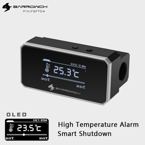 Barrowch-pantalla Digital OLED, medidor de temperatura termometro de agua, alarma de alta temperatura, ajuste de enfriador de agua FBFT04 ► Foto 1/6