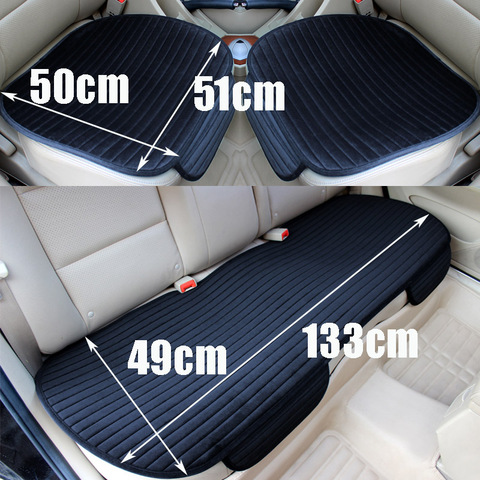 Funda cálida para asiento de coche, conjunto completo o trasero delantero, protección de asiento para silla, cojín, alfombrilla, no deslizante, Universal ► Foto 1/6