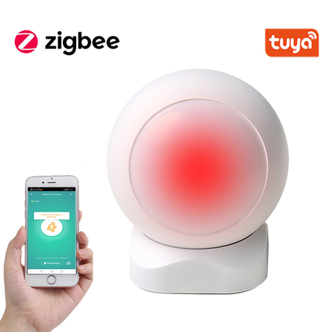 Tuya-Sensor de movimiento inteligente PIR ZigBee con batería integrada, Detector infrarrojo pasivo, Sensor de alarma antirrobo de seguridad ► Foto 1/6