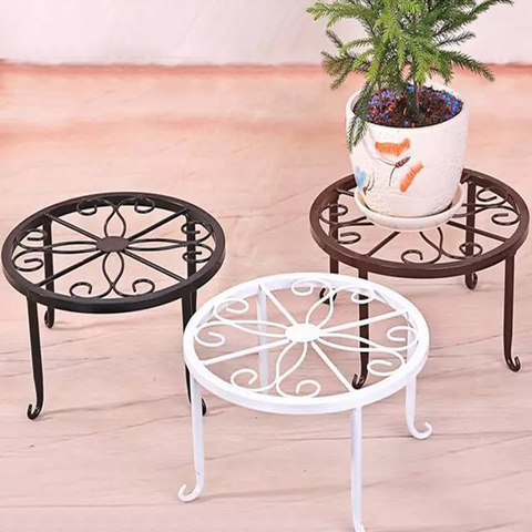 Soporte de Metal para maceta de arte del hierro, soporte para plantas, maceta para flores, soporte para decoración de jardín al aire libre e interior ► Foto 1/6