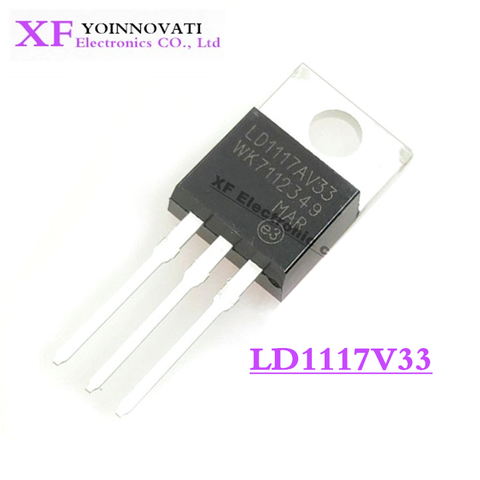 Regulador de voltaje lineal LD1117V33, 10 unids/lote, 3,3 V, 800mA a-220, IC, nuevo y original ► Foto 1/4