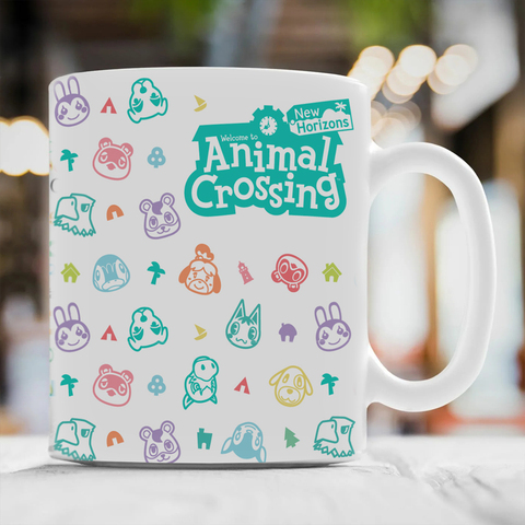 Taza de cerámica blanca para café, té, leche, Animal Crossing New Horizons, 11oz ► Foto 1/6