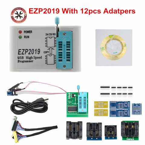 Electrónica Inteligente EZP2022 de alta velocidad USB SPI programador Support24 25 93 EEPROM 25 Flash BIOS Chip s EZP 2022 + adaptadores ► Foto 1/6