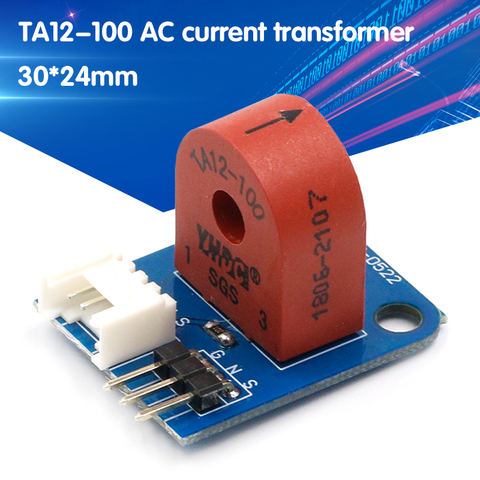 Módulo de sensor de corriente de transformador de corriente de CA TA12-100, 0-5A 3p/ 4p, transmisor de interfaz ► Foto 1/5