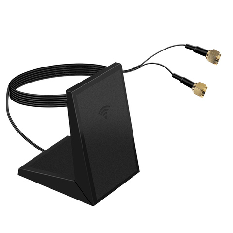 Antena de escritorio Universal para ordenador portátil de 93CM, antena externa inalámbrica Wifi, adaptador de tarjeta Wifi Intel AX200 9260 1 par ► Foto 1/4